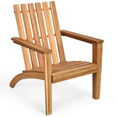 Acacia Wood Adirondack Lounge Chair theme in Natural from Fast Furniture